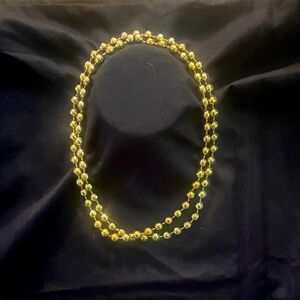 Elegant Gold Tone Beaded Necklace